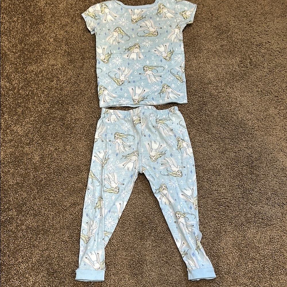 Disney Blue Pajama Set with FrizenPattern - Picture 4 of 4
